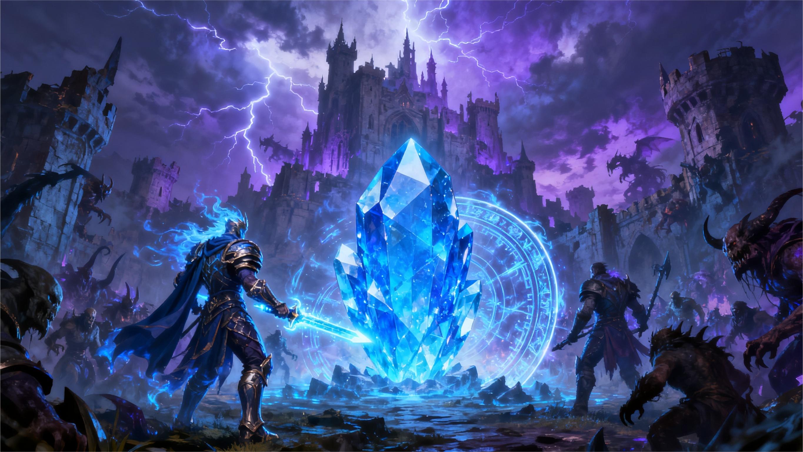 Crystal Defenders game cover - fantasy tower defense with magical crystals and various defense towers